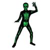Kids Halloween Costume Glow-in-the-Dark Skeleton Ghost Cosplay Jumpsuit Party Stage Performance