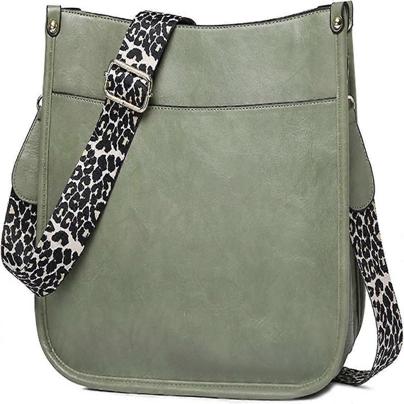 Women Shoulder Bag Vintage Crossbody Purse Handbag With Leopard Guitar Strap Hobo Satchel Bag