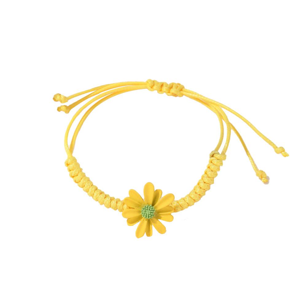 Women Bracelet Summer Daisy Hand-woven Hand Rope Hand Ornament