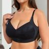 Бескаркасный пуш-ап, Удобный и дышащий бюстгальтер, Модная застежка спереди и сзади, Большой размер, Бесшовный бюстгальтер с боковой поддержкой