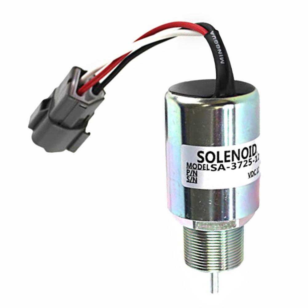 Engine Solenoid Valve 12V Solenoid Valve Copper Wire Conductivity Easy Engine Maintenance For Mahindra Max-28 Leakage Protection