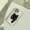 Мультяшные кошки   Чехол для телефона для iPhone 17,16,15,14,13,12,11 Pro Max,16Plus,XS  Мягкий черный чехол