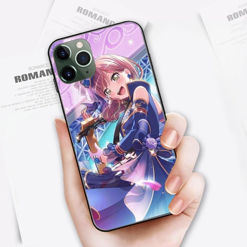Чехол для телефона с милой девушкой Bang Dream для IPhone 14 13 12 11 XS X 8 7 6 Plus Mini Pro Max SE 2022, мягкий черный чехол для телефона