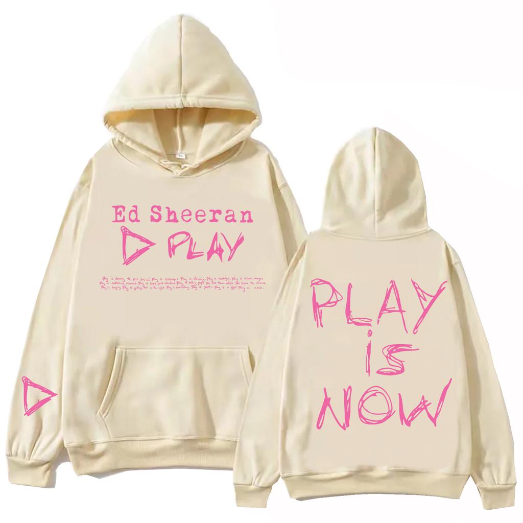 Худи Ed Sheeran Play Is Now для мужчин и женщин, пуловеры в стиле Харадзюку, толстовка, подарок