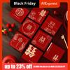 Китайский год Лошади Мини Новогодний Красный Конверт из Твердого Утолщенного Бумажного Конверта для Денег 8 шт. Смешанный Горячее Золото Красный Пакет