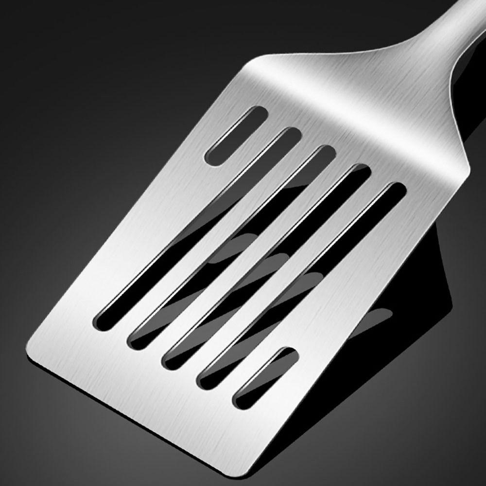 1/2pcs 8.58/9.76 Inch Short Handle Rice Spoon Stainless Steel Steak Spatula Restaurant