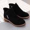 Модная обувь, женская мода, ботильоны на толстой подошве, удобные, большого размера, зимние ботинки для женщин, женские ботинки на платформе, Botas De Mujer 2024