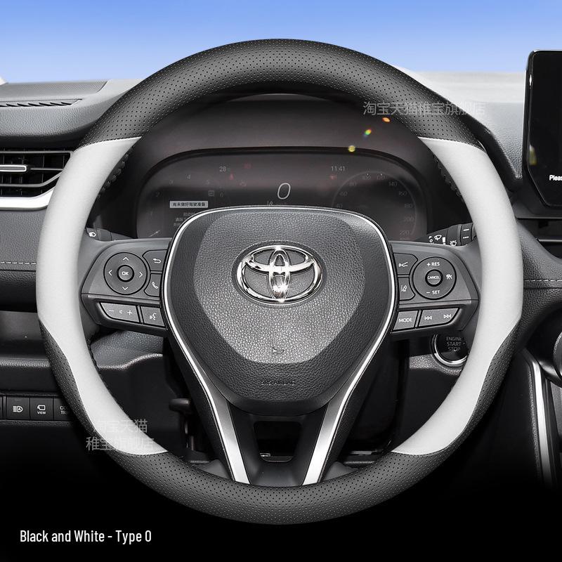 Ultra-Thin All-Season Steering Wheel Cover for 2024 Toyota RAV4 Hybrid