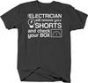 Этот электрик снимет ваши шорты и поставит галочку в вашей коробке. Забавная футболка унисекс