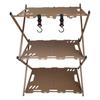 Xujian Outdoor Camping 3-Tier Carbon Steel Shelf