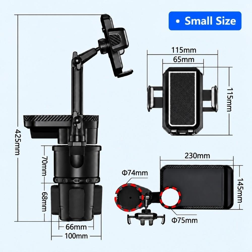 360° Rotating Car Cup Holder Expander Cup Holder Expander For Front and Rear Seats