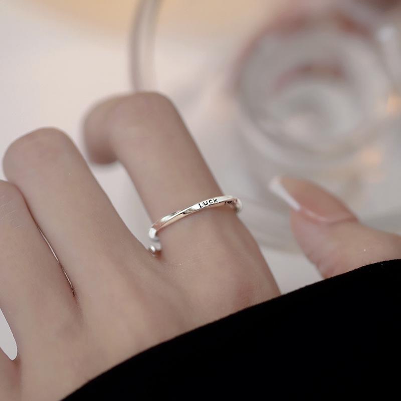 Кольцо для девочек, простое открытое кольцо для холодного ветра, ювелирное женское кольцо