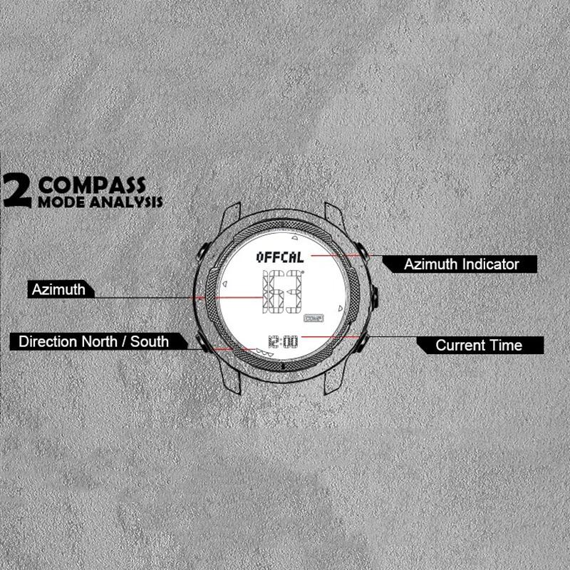 NORTH EDGE Мужские цифровые часы из углеродного волокна, корпус для мужчин, спортивные, беговые, плавающие, WR50M, часы с высотомером, барометром, компасом