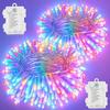2 PCS String Lights Battery Operated, 66FT 200 LED Fairy Lights
