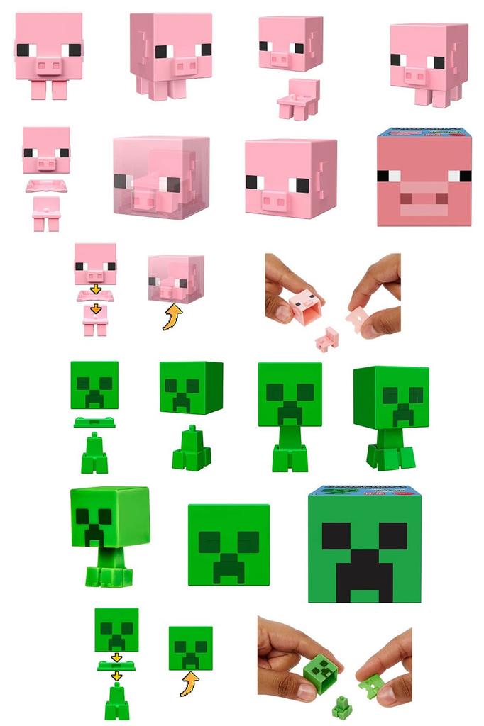 Minecraft Mob Head Mini Figure Mini Sort A Figures Sold In Years Old and (MINECRAFT) [36 Box] [6 Up] 986A-HDV64
