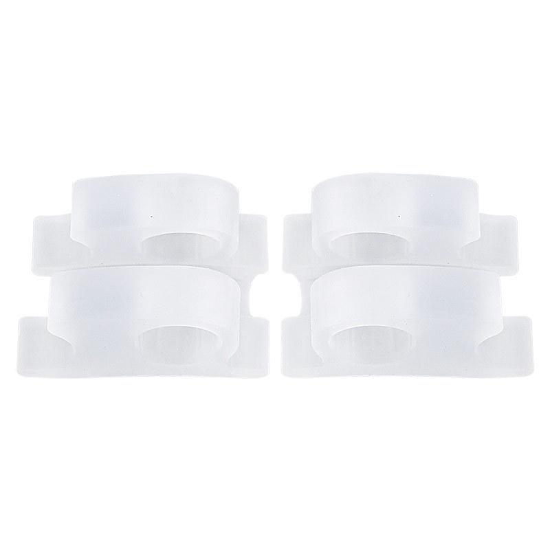 Double Ring Toe Separator & Straightener - SEBS Cuttable Toe Sleeve for Bunions and Overlapping Toes