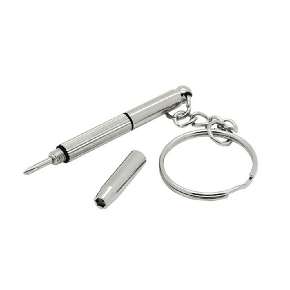 Ring Keychain Glasses Screwdriver Eyeglasses Screwdriver Straight Cross Screwdriver Repair Tool