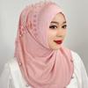 Breathable Islamic Headscarf Top Knot Head Wrap Cap Fashion Ramadan Hijab