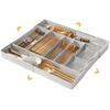AUTAKI Cutlery Case, 4-Sided Expandable, Kitchen Drawer Storage, Cutlery Tray, Cutlery Storage, Accessible Dividers, Easy To Clean, Kitchen Storage, D