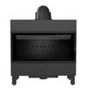 Steel fireplace KRATKI LUCY 16 kW Ø 200 black thermotec