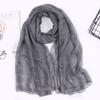 180*80cm Musical Note Print Scarf Cotton Voile Musical Note Floral Wrap  Ladies