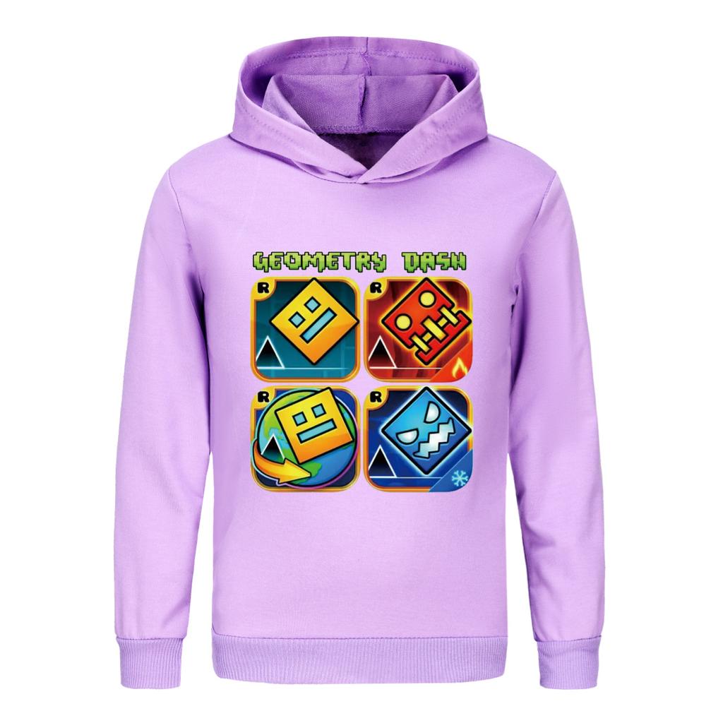 Geometry Dash Одежда Детская Весна Осень Худи Мальчики Худи Толстовки Малыши Девочки Повседневная Верхняя Одежда Детские Пальто