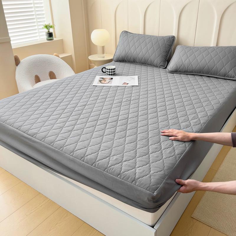 Водонепроницаемая Противоскользящая Стеганая Простыня на Резинке Защитник Матраса