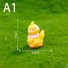 Figurines Miniatures Cute White Yellow Duck Animal Micro Landscape Ornaments For Home Decorations Room Decor Accessories