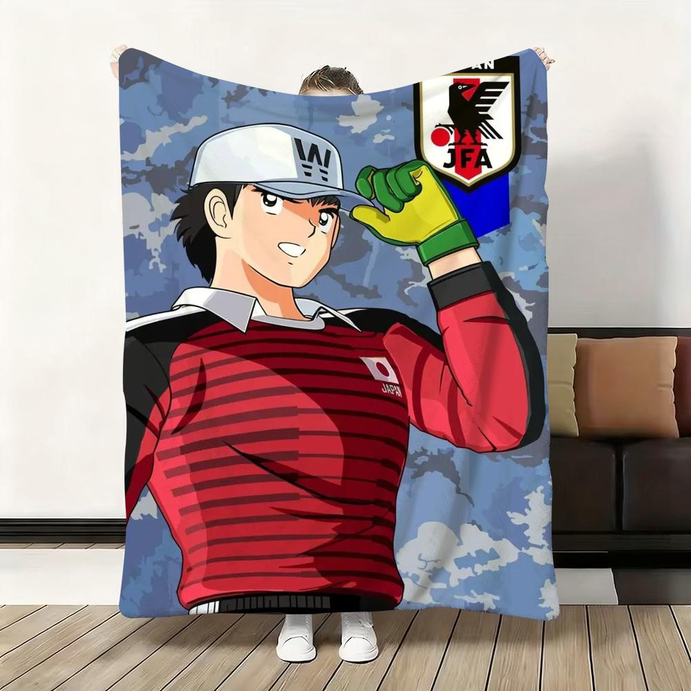 Japanese Anime T-Tsubasa C-Captain Throw Flannel Fluffy Soft Blanket Warm Skin-Friendly Throw For Sofa Bed Office Nap Winter