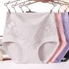 Cotton Brief High Waisted Underwear for Middle-aged Women Panties Mom Plus Size Pantys Middle-aged and Elderly Underpants