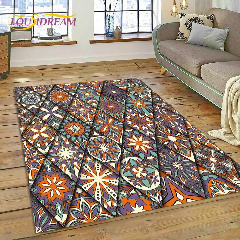 Последний скандинавский турецкий ковер в стиле Богемия Кельт для гостиной, спальни, домашнего декора, напольный коврик, нескользящее украшение для дивана, коврик для двери