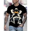 Funny Cartoon Duck Print Men's T-Shirts Summer Casual O-neck Short Sleeve Pullover Fashion Tees Street Trend Overszied Clothing