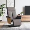 VidaXL Recliner with Footrest Taupe Fabric 356526