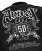Avirex Graphic Varsity Leather Jacket / 7835250011 Black