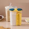 Large Capacity Food Canister Space-saving PP Durable Cereal Grain Storage Jar Kitchen Tools