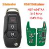A28G-FCC ID: N5F-A08TAA ID49 Chip 315 Mhz Car Remote Key For Ford Fusion F150 F250 350 Explorer Keyless Flip Fob Key