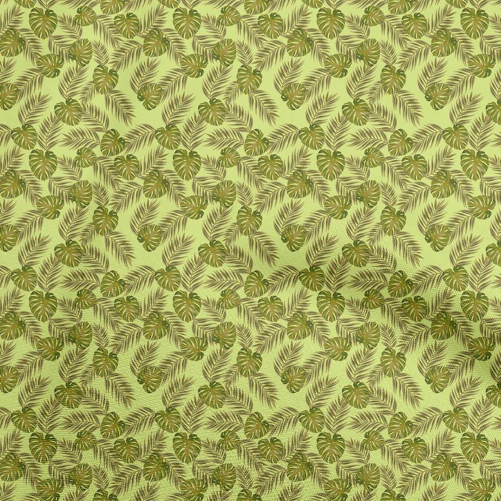 oneOone Cotton Flex Blue Fabric Tropical Fabric For Sewing Printed Craft Fabric By The Yard 40 Inch