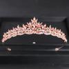 Роскошная свадебная корона в стиле барокко со стразами, тиара с посеребренным кристаллом, диадема для выпускного вечера, повязка на голову, свадебные аксессуары для волос, ювелирные изделия