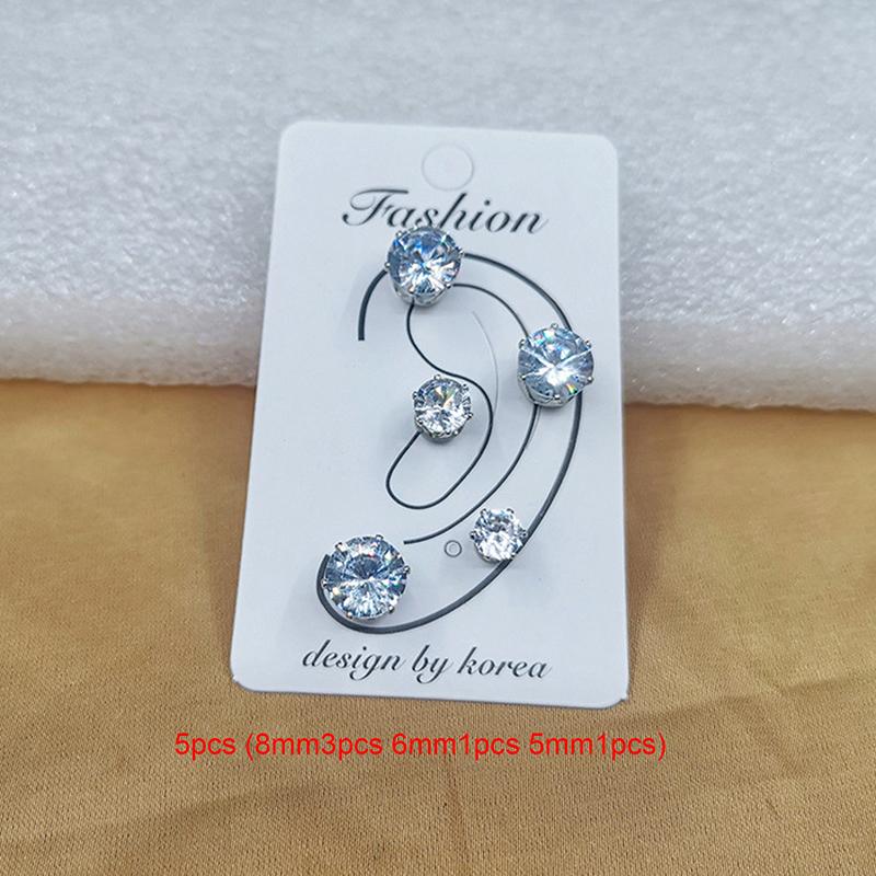 Магнитные серьги-гвоздики Серьги с магнитом из циркония Ювелирные изделия без пирсинга