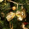 12/24/36 шт. Рождественский бант красный золотой мини елочный бант подвески украшения для домашнего декора Навидад Новый год вечеринка DIY подарки