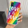 Чехол для телефона 'Любовь есть Любовь' ЛГБТ Радужный для Samsung Galaxy A52 A32 A22 A12 A02S A50S A30S A10S Note 20 Ultra 10 Plus S10 A31 A20 A7
