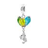 Original 925 Silver Penguin Whale Chameleon Pendant Robot Plant Bead Decoration fit Necklaces Bracelets Jewelry Gifts