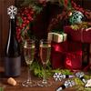 J1UL1N 16 Pcs Snowflake Wine Bottle Stopper Reusable Wine Bottle Stopper Bottle Stopper Inserts