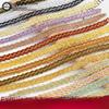11m Gold Thread Narrow Edge Lace Trim for Curtains, Sofas, Shoes, and Hats