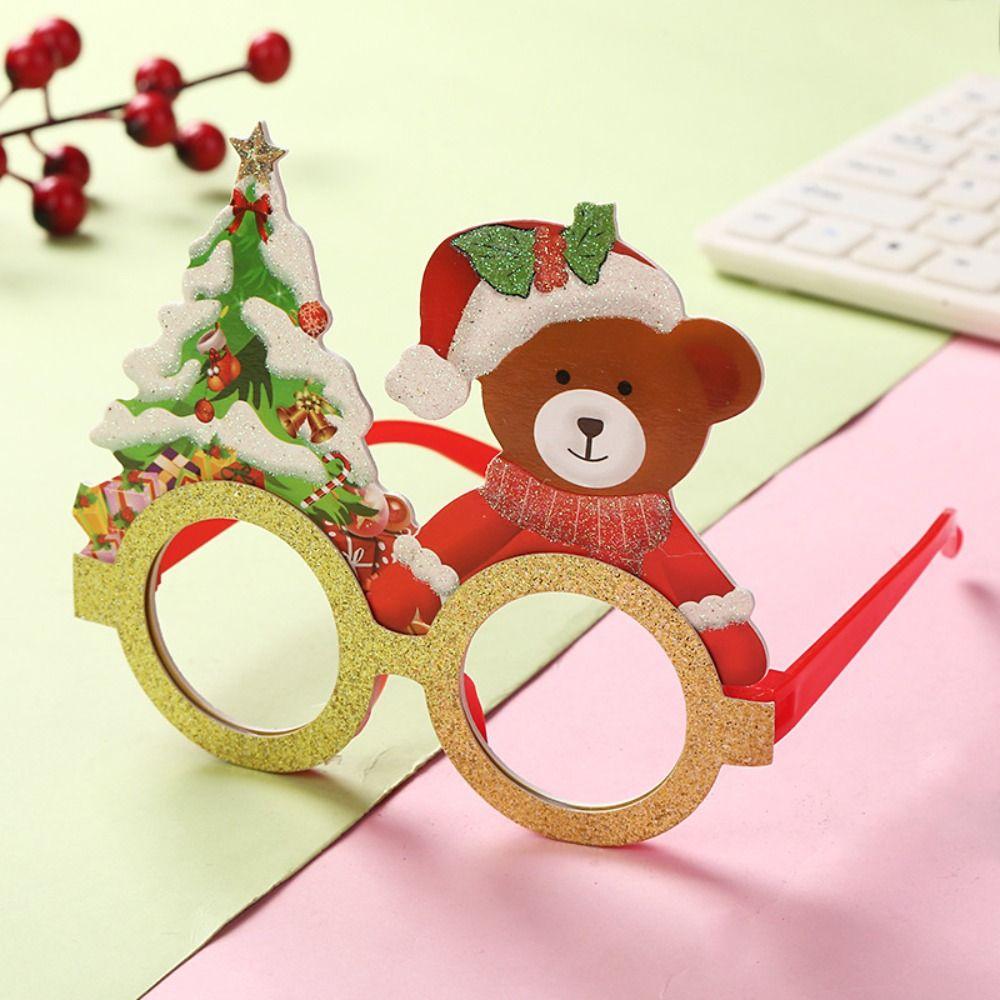 Очки Санта Клауса Рождественские Снеговик Реквизит для вечеринки Солнцезащитные очки С Новым годом Детские