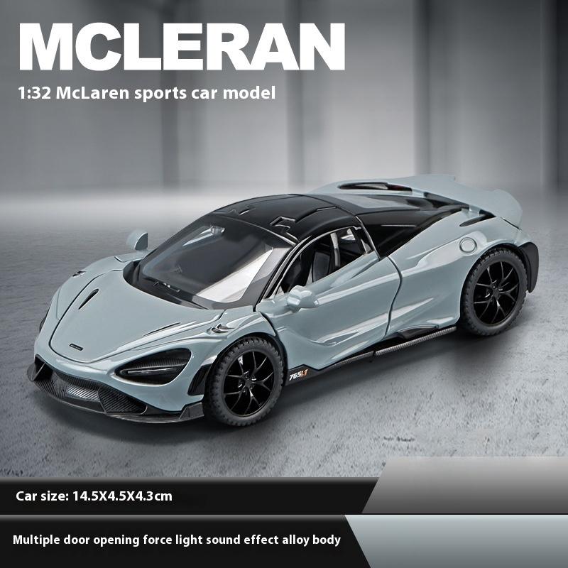 1/32 Mclaren 765LT Серия Суперкаров Металлический Литой Модель Автомобиля Книжный Шкаф Библиотеки Декорации Подарки для Друга Коллекция Хобби