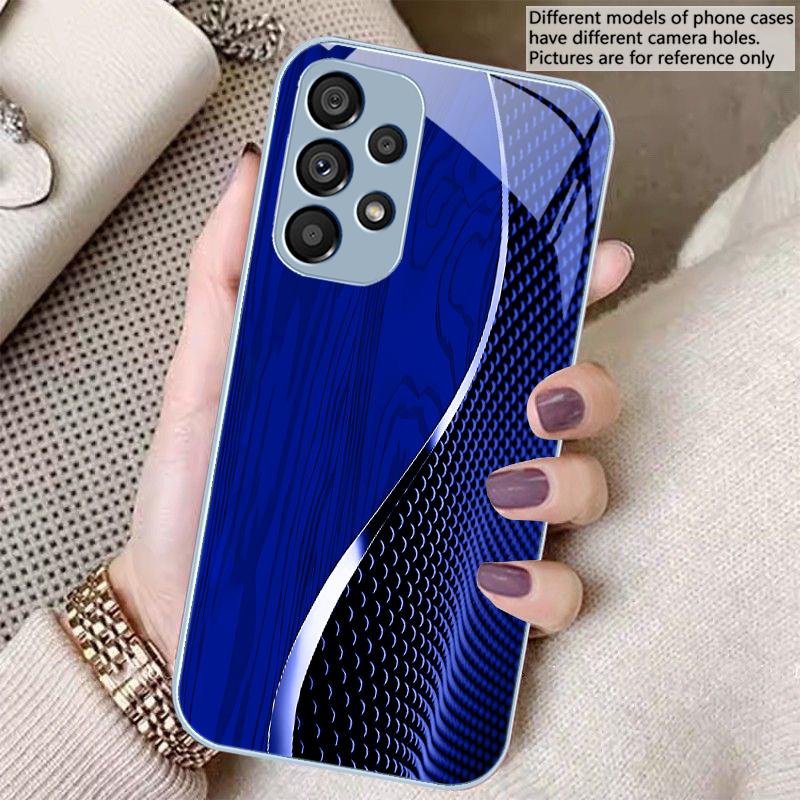 Сетка с текстурой дерева черная Для Samsung S8 S9 S10 20 U ltra S21 Pro S22 Plus S23 FE S24 Ultra 22 S25 Edge S25Ultra Стеклянный Чехол для Телефона