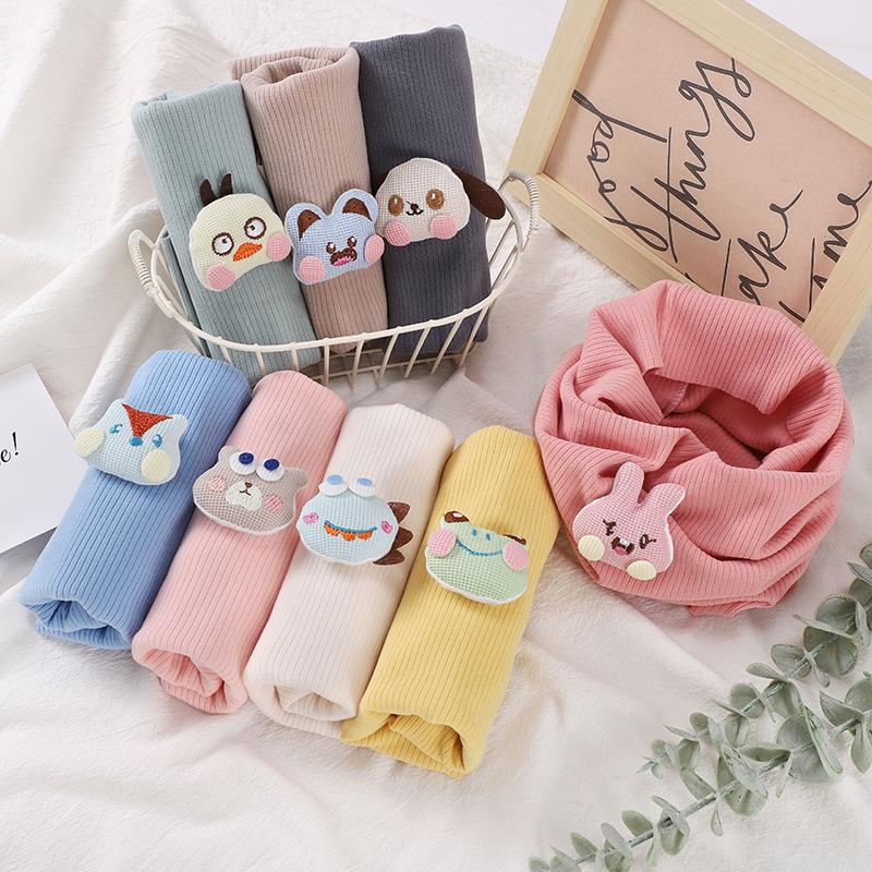 Приятный для кожи осенне-зимний универсальный утолщенный детский плюшевый шейный платок для школьников детский шарф