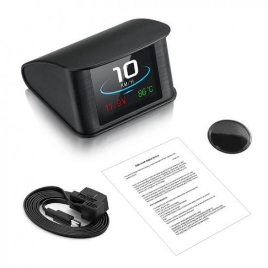 HUD Компьютер Автомобильный Цифровой Дисплей OBD2 Датчик Температуры ЭБУ Спидометр Охлаждающая Жидкость