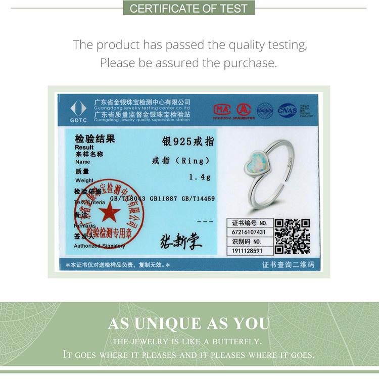 BAMOER стерлингового серебра 925 пробы в форме сердца любовь для женщин и девочек кольца открытого размера кольцо на палец свадебное модное ювелирное изделие подарок